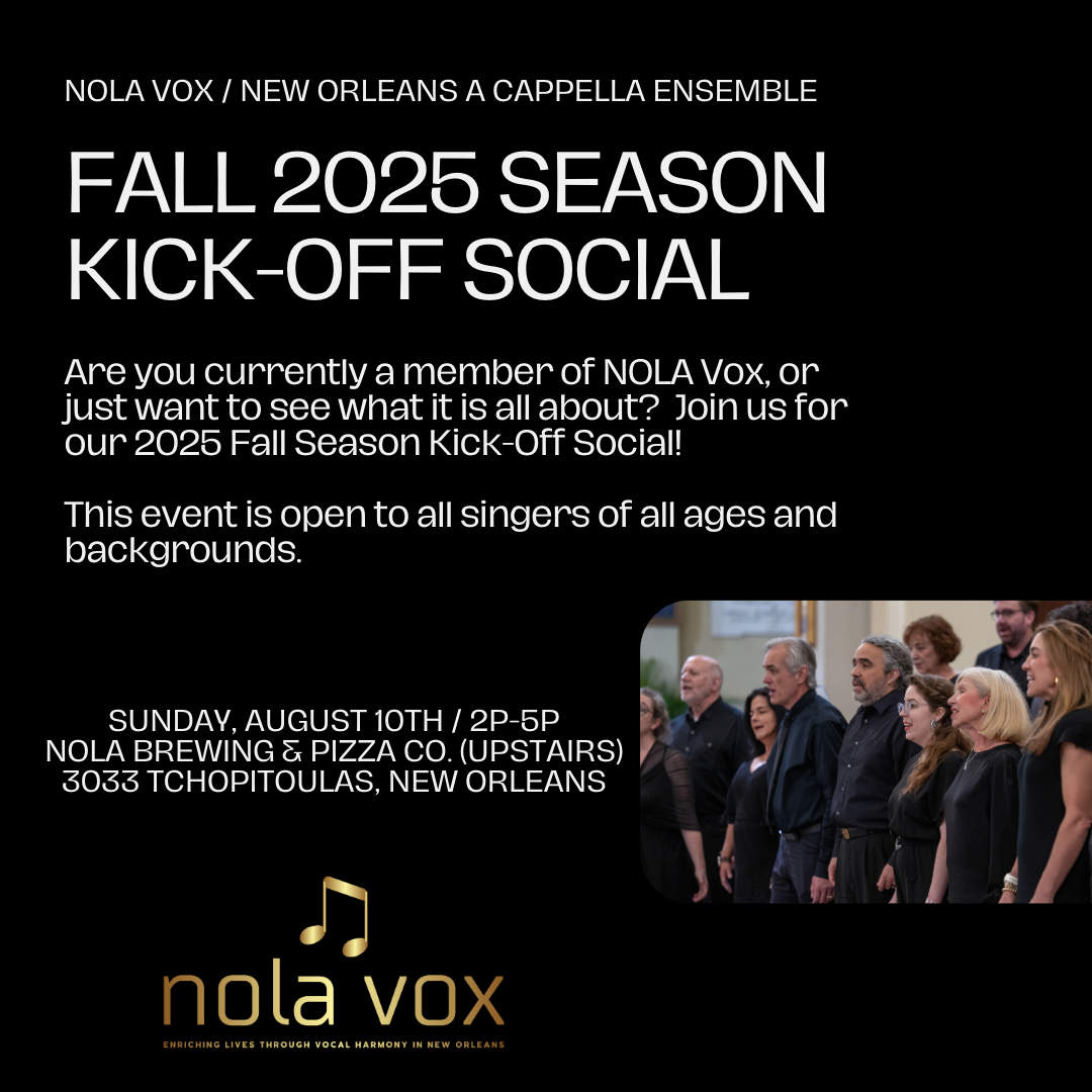 NOLA Vox Fall 2025 Kick Off Social