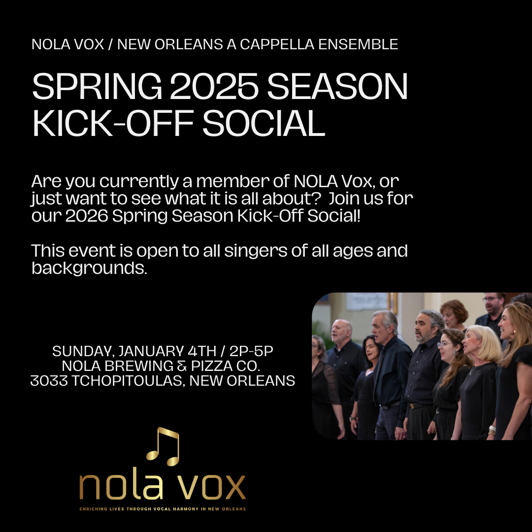 NOLA Vox Spring  2025 Kick Off Social