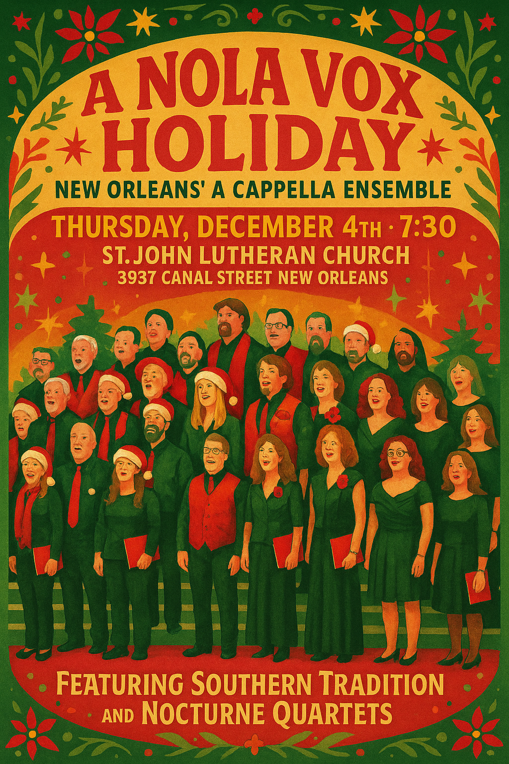 A NOLA Vox Holiday: A Beloved A Cappella Tradition of Harmony and Cheer A NOLA Vox Holiday: A Beloved A Cappella Tradition of Harmony and Cheer